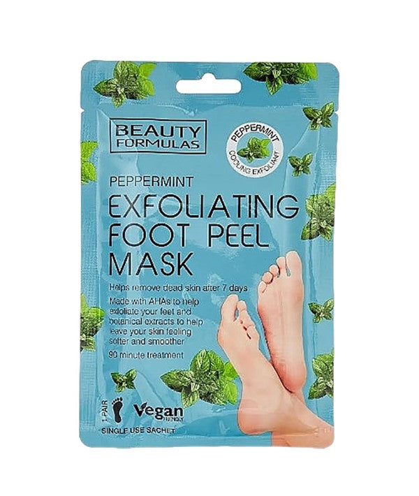 Beauty Formulas  Peppermint Exfoliating Foot Peel Mask