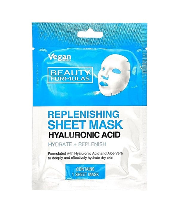 Beauty Formulas  Replenishing Hyaluronic Acid Sheet Mask