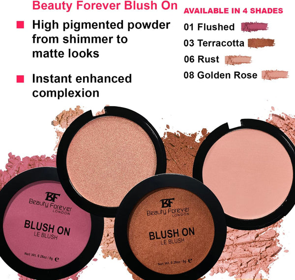 Beauty Forever BF Blush On 06 Rust - Afro Hair Boutique