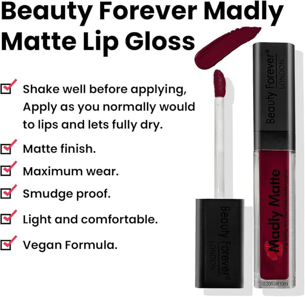 Beauty Forever BF Madly Matte Long Lasting Lip Gloss 712