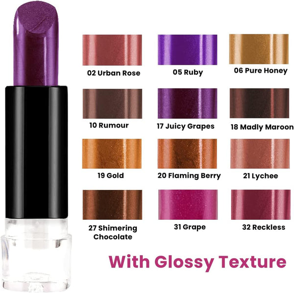Beauty Forever BF Ultra Glossy Lipstick 36 Shades - Afro Hair Boutique