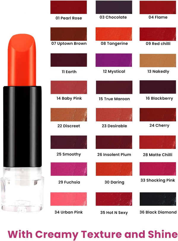 Beauty Forever BF Ultra Glossy Lipstick 36 Shades - Afro Hair Boutique