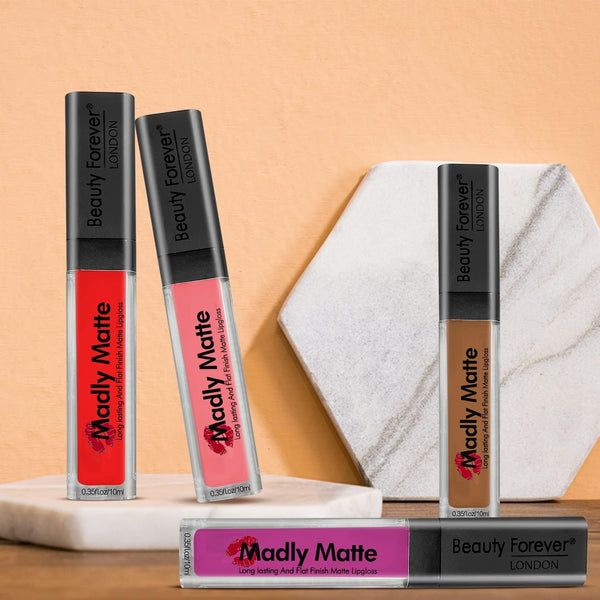 Beauty Forever Long Lasting And Flat Finish Matte Lipgloss - Afro Hair Boutique