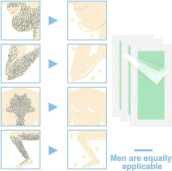 Beauty Formulas Argan Oil Wax Strips Hair Remover For Legs & Body 20 Wax Strips - Afro Hair Boutique