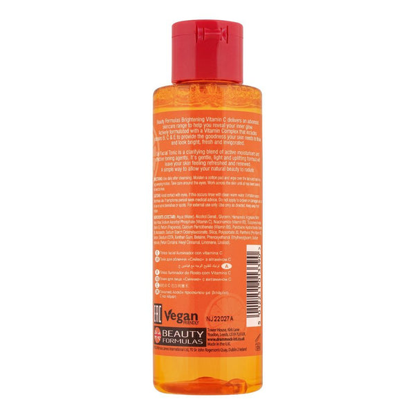 Beauty Formulas Brightening Facial Tonic With Vitamin C 150ml - Afro Hair Boutique