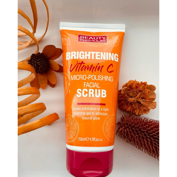 Beauty Formulas Brightening Micro Polishing Facial Scrub With Vitamin C 150ml - Afro Hair Boutique