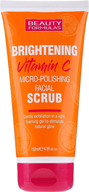 Beauty Formulas Brightening Micro Polishing Facial Scrub With Vitamin C 150ml - Afro Hair Boutique