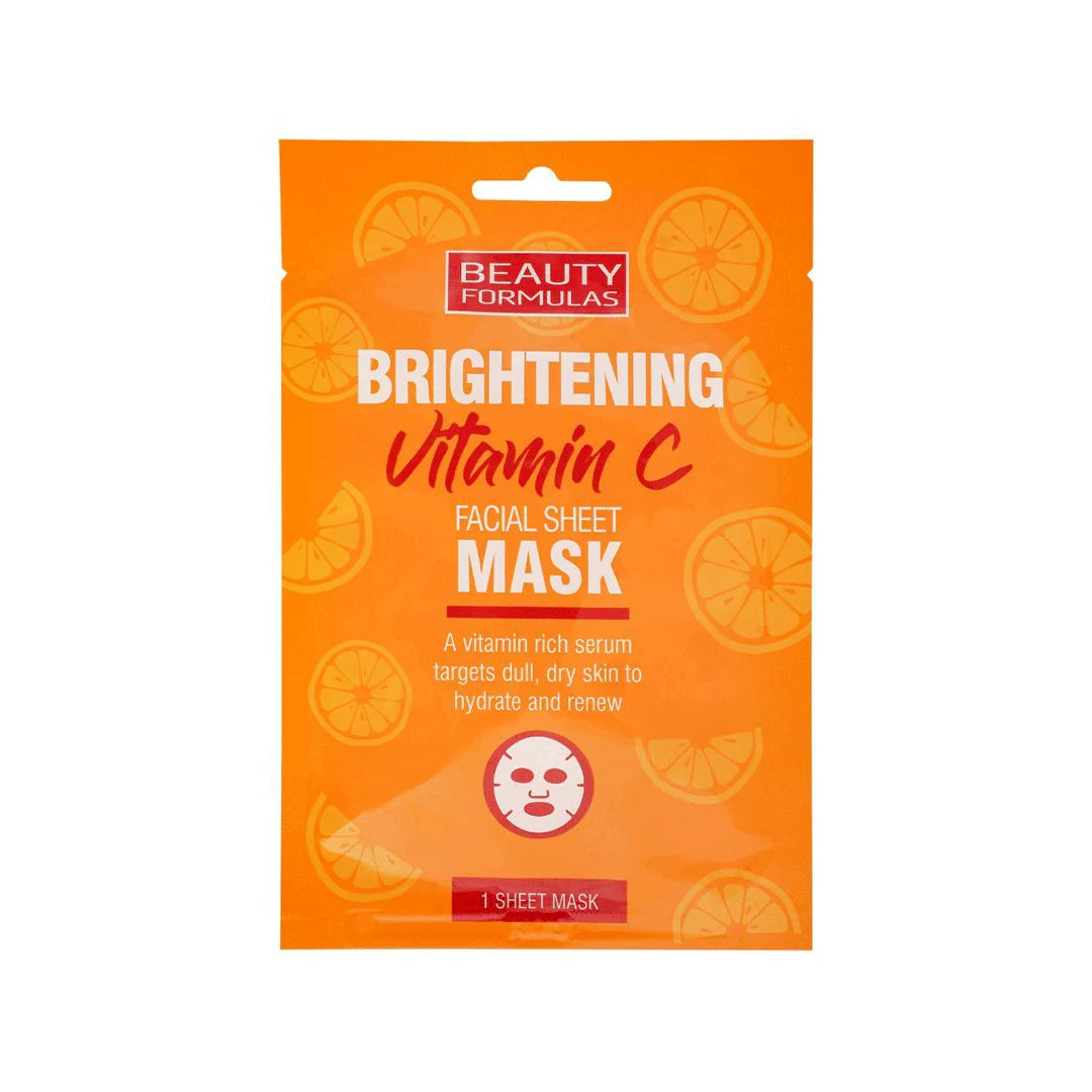 Beauty Formulas Brightening Vitamin C Facial Sheet Mask - Afro Hair Boutique