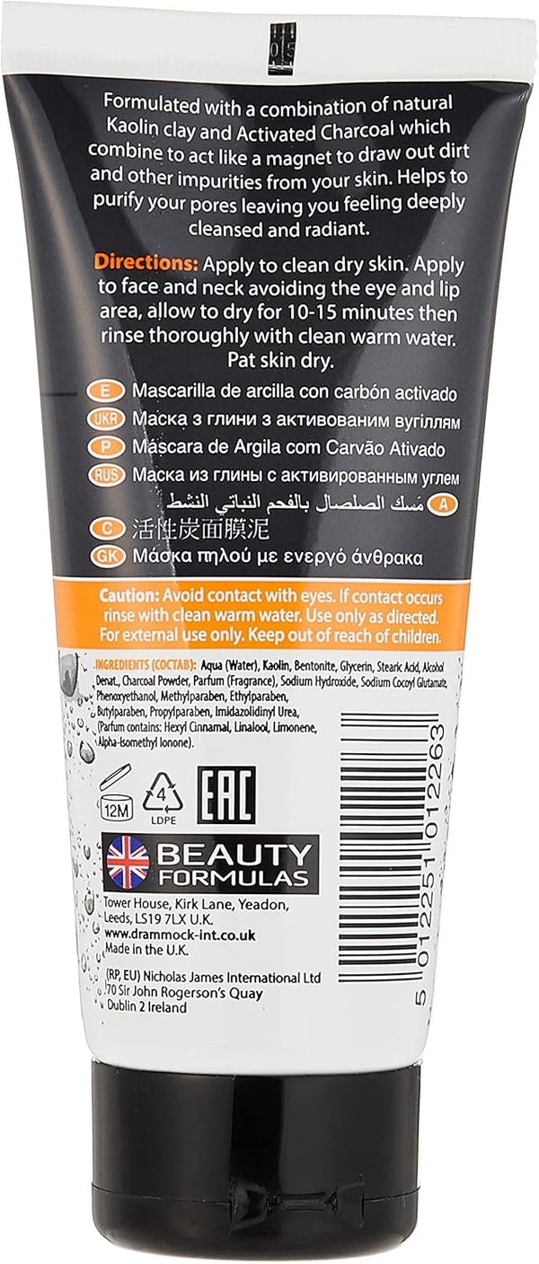 Beauty Formulas Charcoal Activated Clay Mask 100ml - Afro Hair Boutique