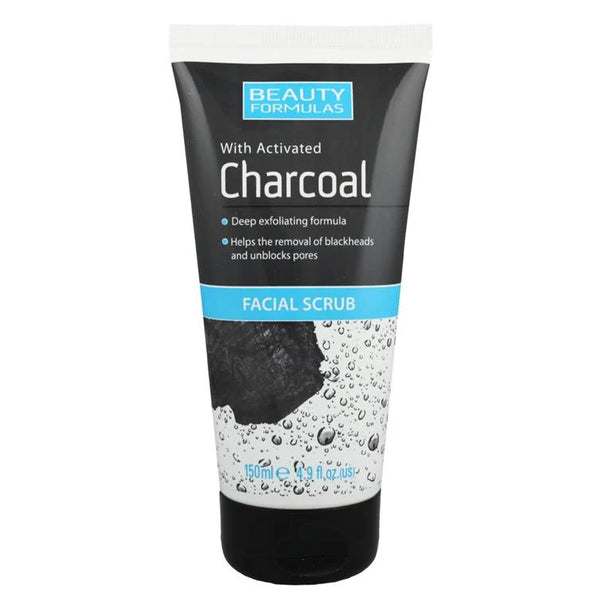 Beauty Formulas Charcoal Activated Facial Scrub 150ml - Afro Hair Boutique