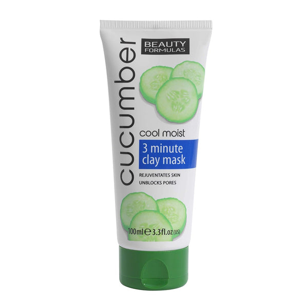 Beauty Formulas Cucumber Cool Moist 3 Min Clay Mask 100ml - Afro Hair Boutique