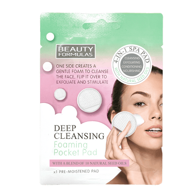 Beauty Formulas Deep Cleansing Foaming Pocket Pad