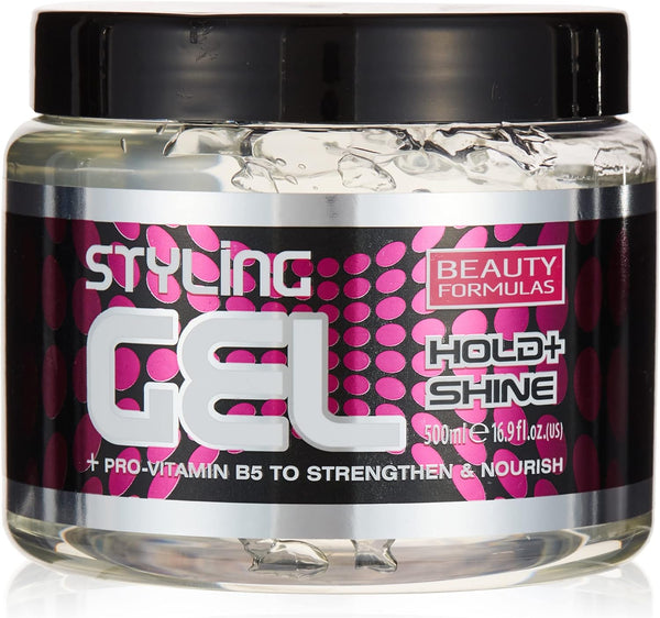Beauty Formulas Hold Plus Shine Styling Gel 500ml - Afro Hair Boutique