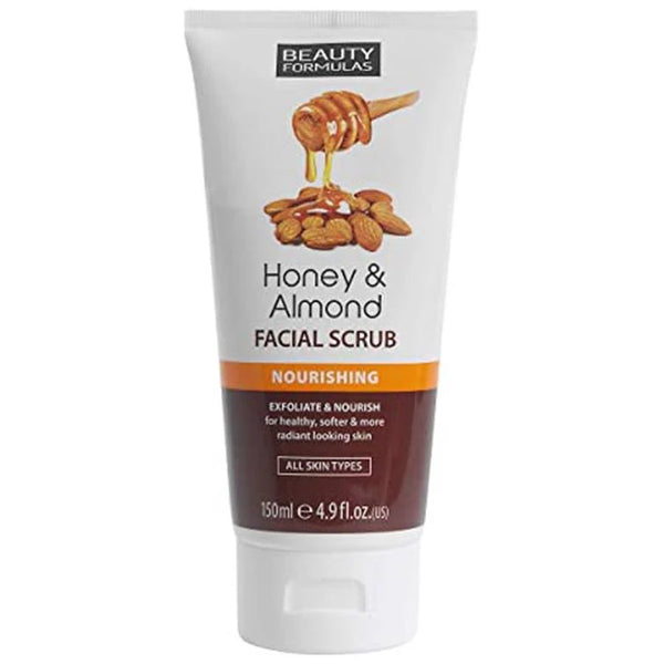 Beauty Formulas Honey And Almond Nourishing Facial Scrub 150ml - Afro Hair Boutique