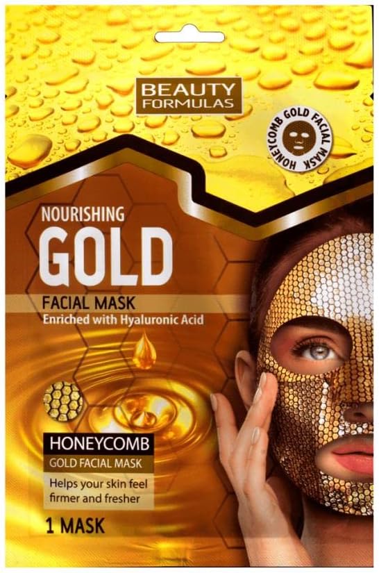 Beauty Formulas Nourishing Gold Honey Comb Gold Facial Mask - Afro Hair Boutique