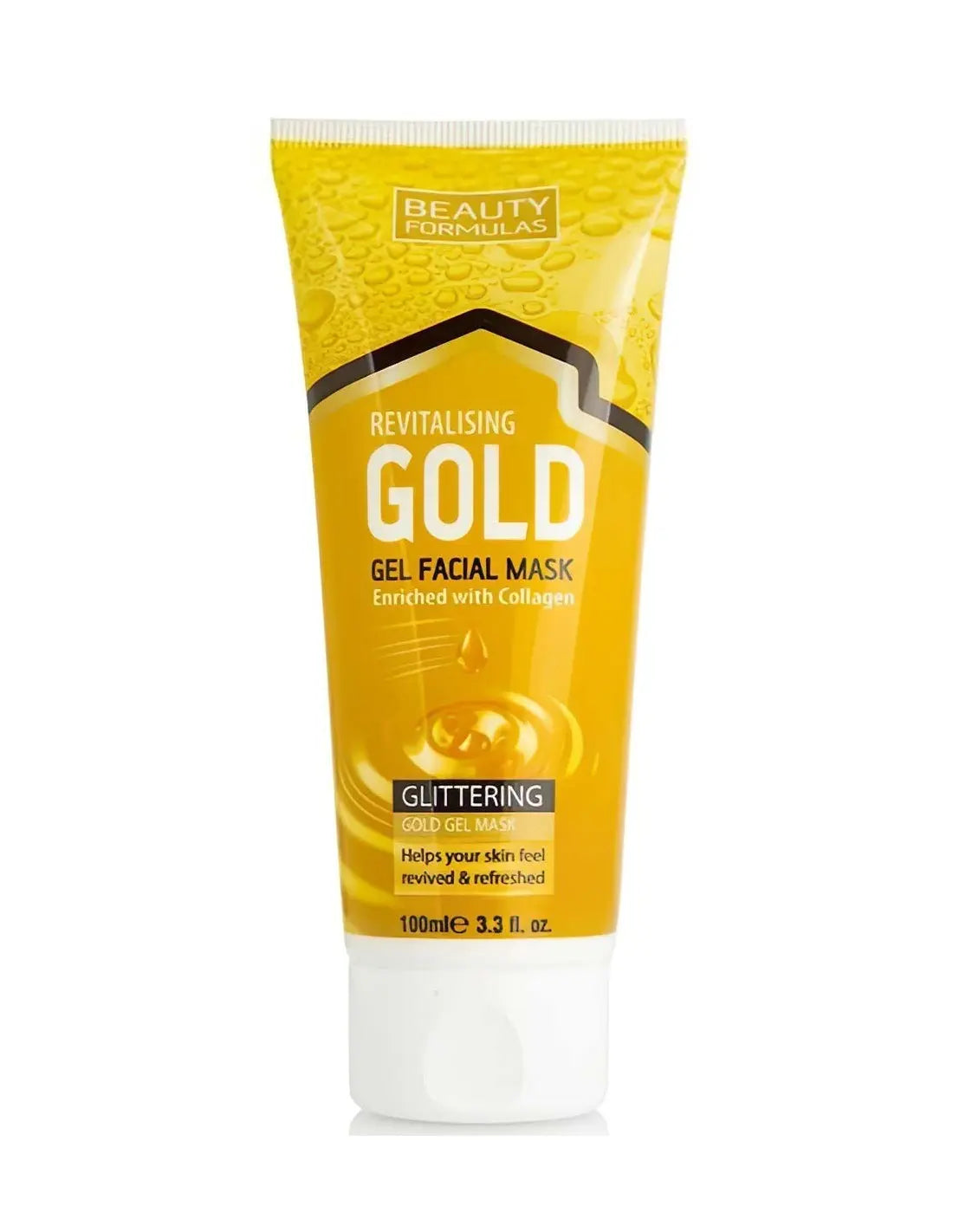 Beauty Formulas Revitalising Gold Gel Facial Mask 100ml