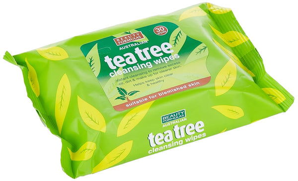 Beauty Formulas Tea Tree Cleansing Wipes 30 Wipes - Afro Hair Boutique