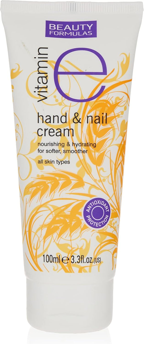 Beauty Formulas Vitamin E Hand And Nail Cream 100ml - Afro Hair Boutique