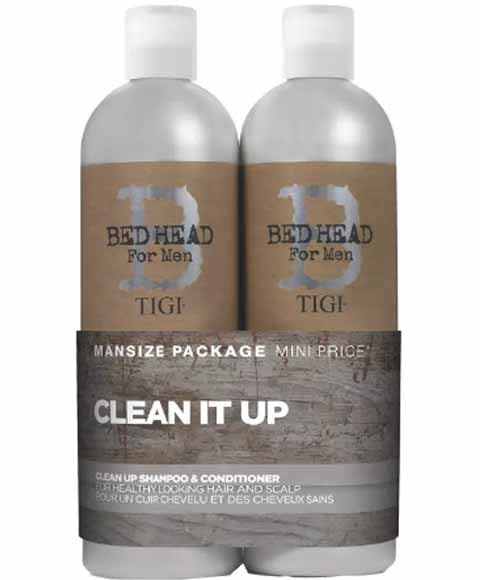 Tigi Bed Head For Men Clean Up Tween Duo Daily Shampoo And Conditioner