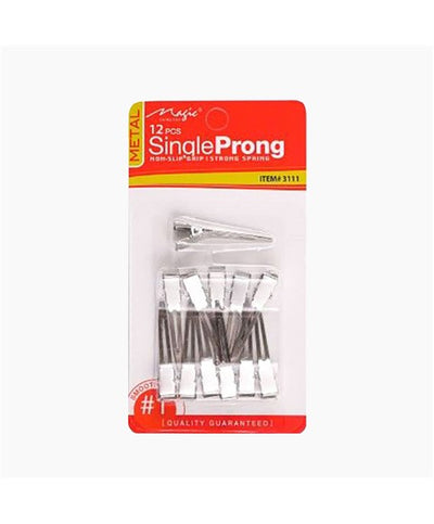 Bee Sales Magic Collection Metal Single Prong Clips 3111