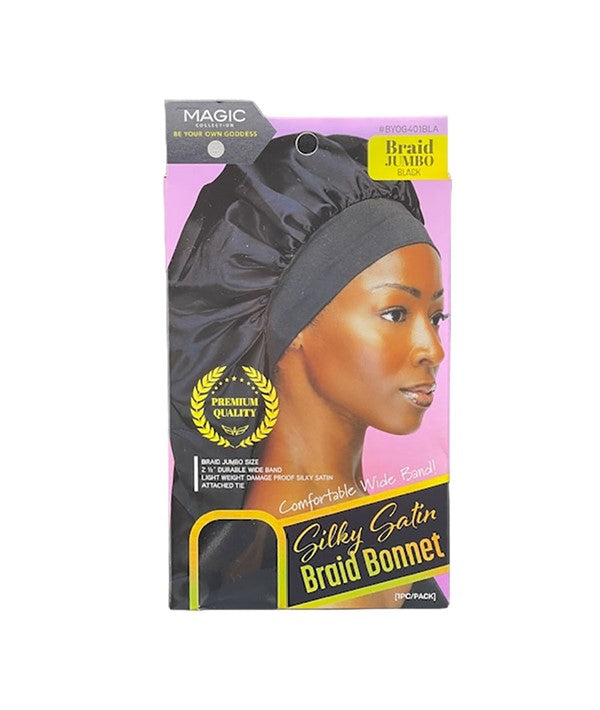 Bee Sales Magic Collection Silky Satin Braid Bonnet BYOG401BLA