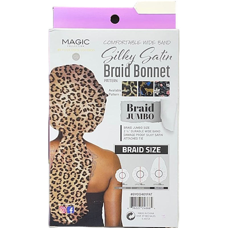 Bee Sales Magic Collection Silky Satin Braid Bonnet BYOG401PAT