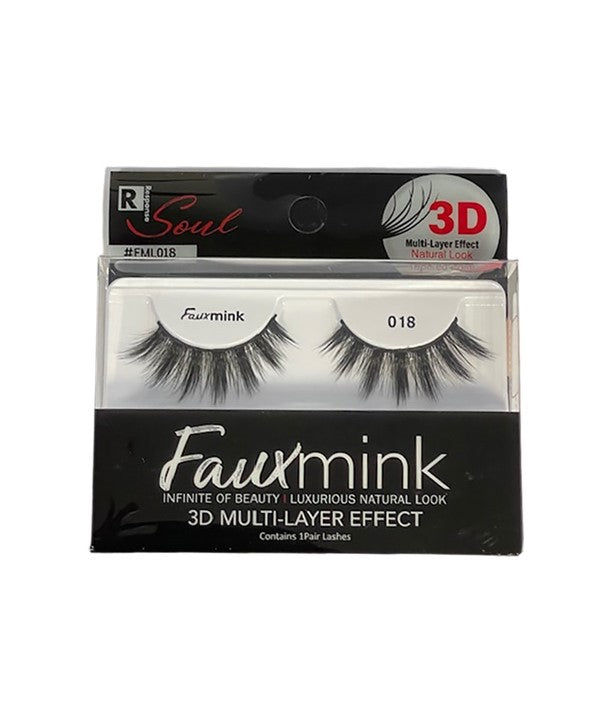 Bee Sales Response Soul Faux Mink 3D Effect Eyelash 018
