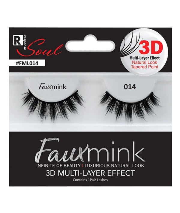 Bee Sales  - Response Soul Faux Mink 3D Effect Eyelash 014