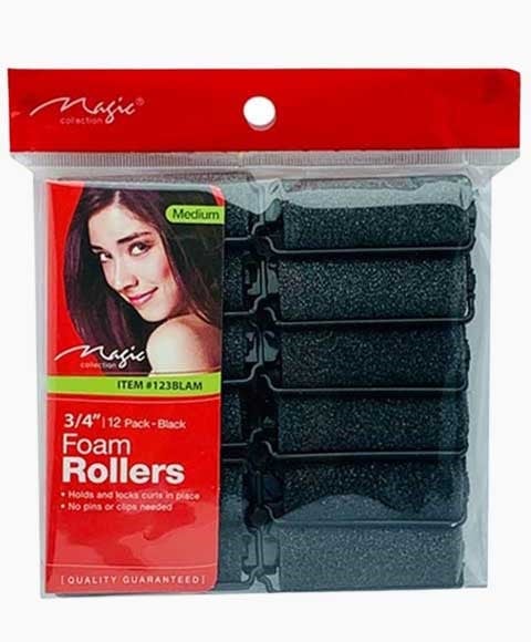 Bee Sales Foam Hair Rollers 123BLAM Medium
