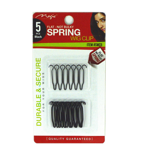 Bee Sales Magic Collection Flat Spring Wig Clip Black SWC5