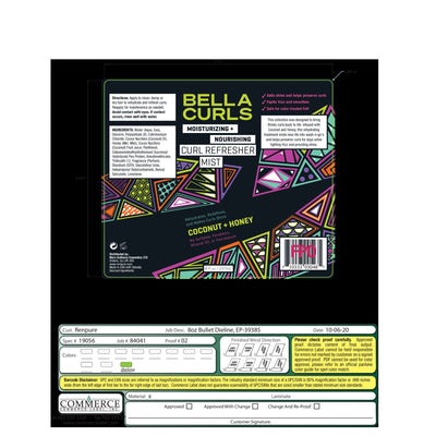 Bella Curls Moisturizing And Nourishing Curl Refresher Mist 237ml