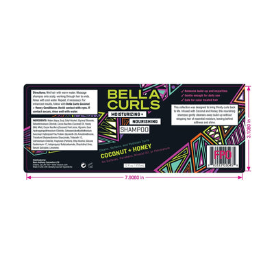 Bella Curls Moisturizing And Nourishing Shampoo 355ml