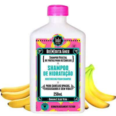 Lola Cosmetic Bemdita Ghee Banana And Aloe Vera Moisturizing Vegan Shampoo 250ml