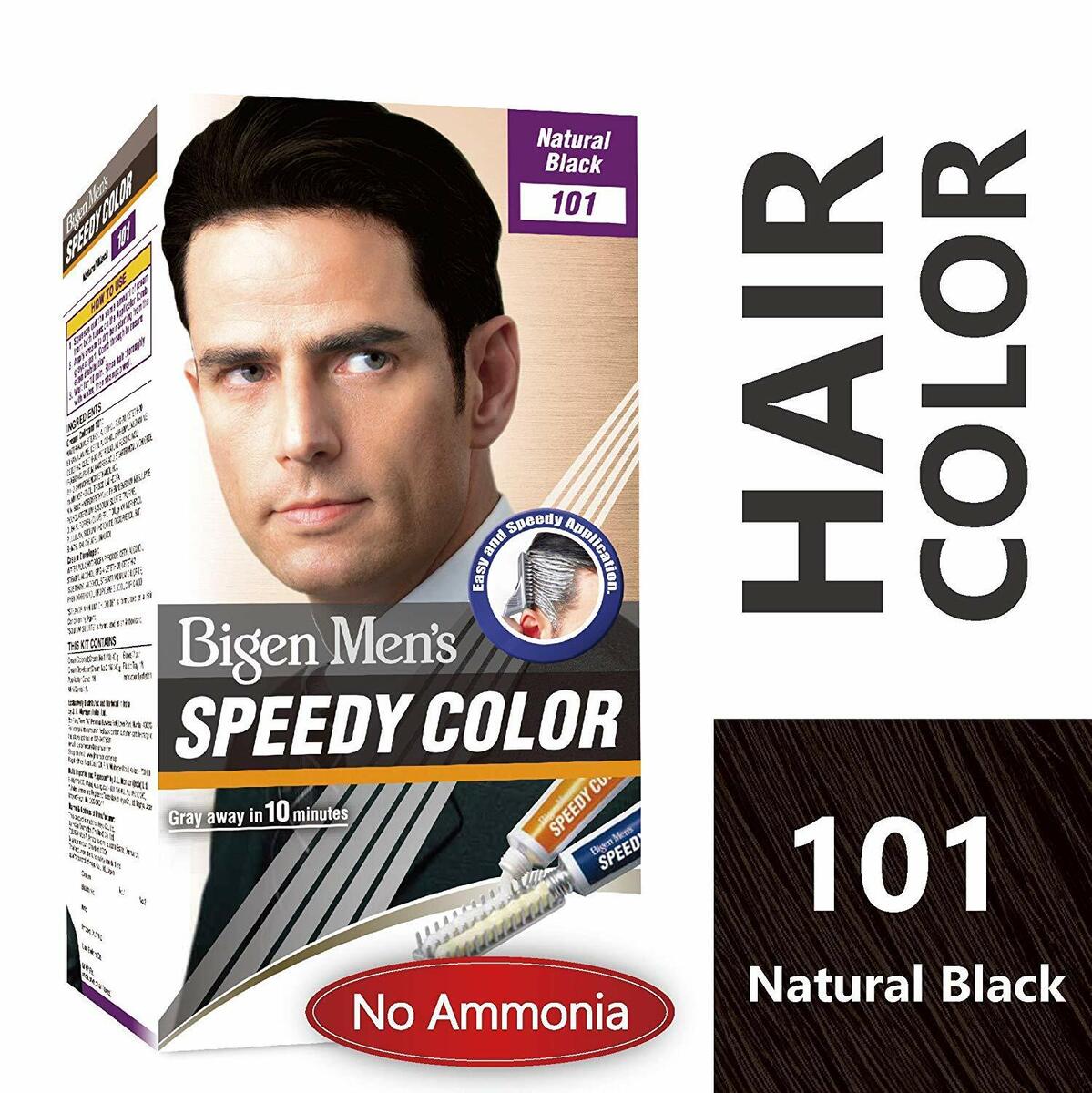 Bigen Mens Speedy Hair Dye Bigen Mens Colour Natural Black 101