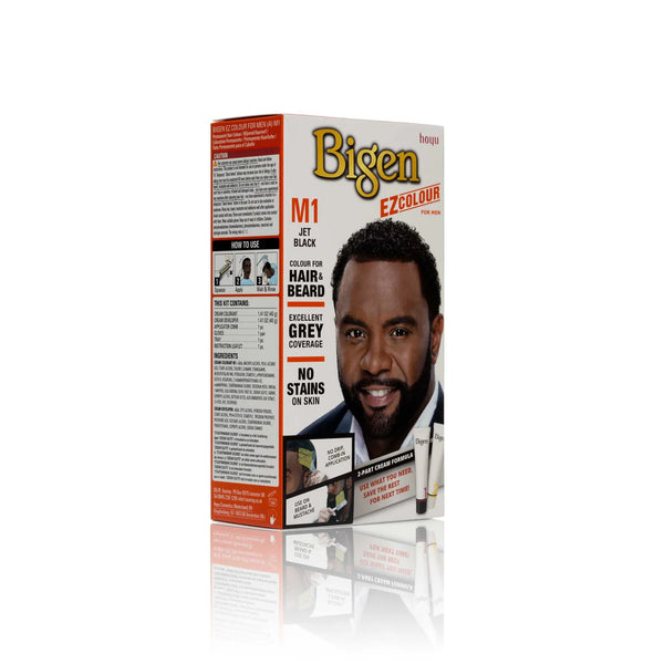 Bigen Men EZ Colour For Beard And Hair M1 Jet Black - Afro Hair Boutique