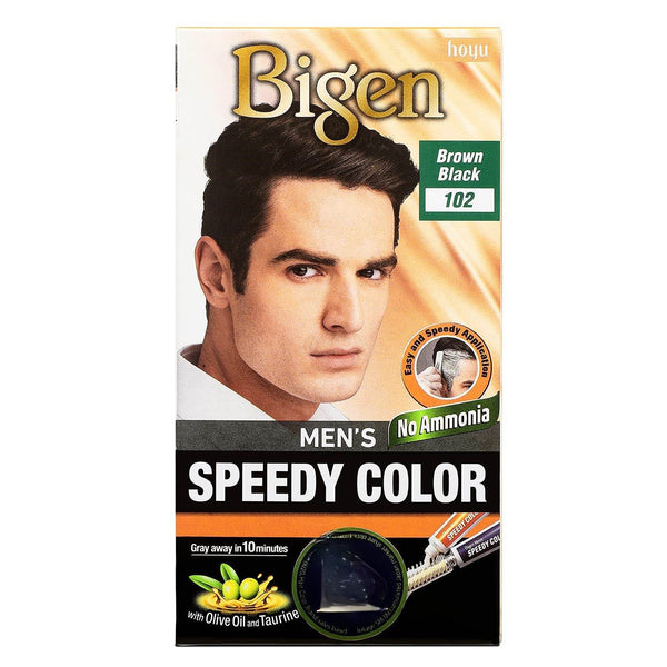 Bigen Hair Mens Speedy Colour Brown Black 102 - Afro Hair Boutique