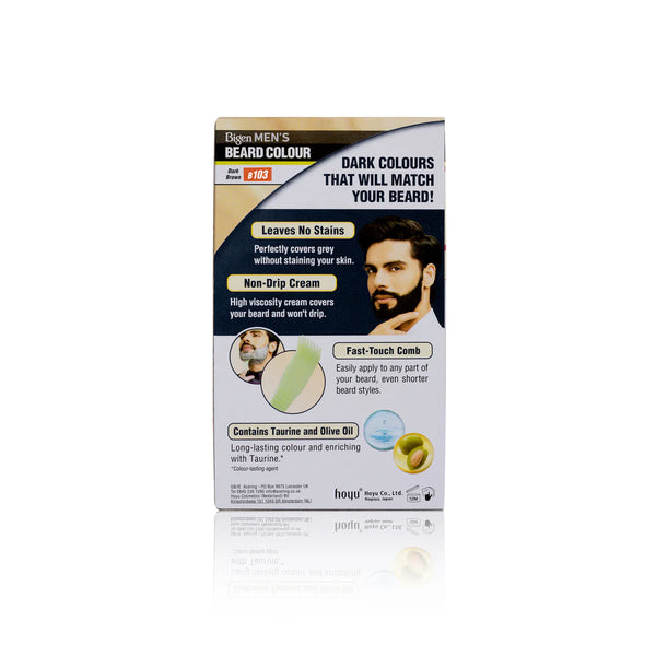 Bigen Mens Beard Colour Dark Brown B103 - Afro Hair Boutique