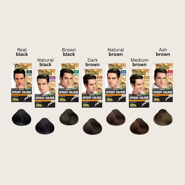 Bigen Mens Speedy Hair Colour Easy & Smooth Application No Ammonia Ash Brown 113 - Afro Hair Boutique