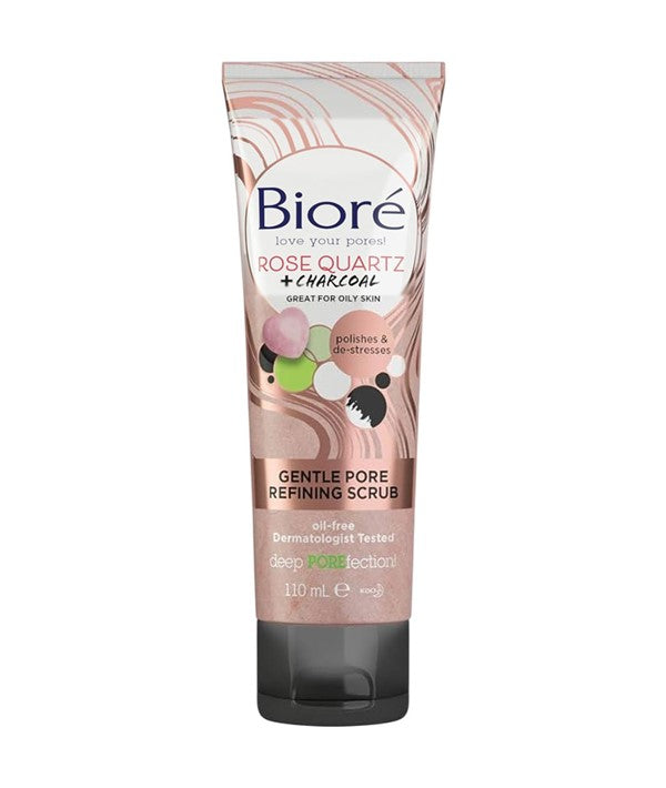 Biore  Rose Quartz Gentel Pore Refining Scrub