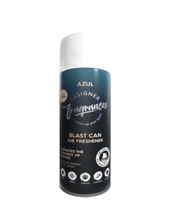 Designer Fragrances  Blast Can Air Freshener And Sanitiser Azul