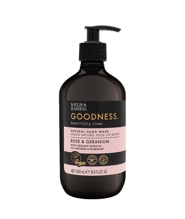 Baylis And Harding  Goodness Rose And Geranium Natural Hand Wash