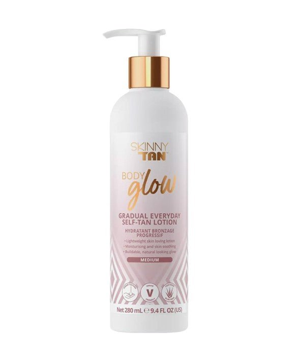 Skinny Tan  Body Glow Gradual Everyday Self Tan Lotion Medium