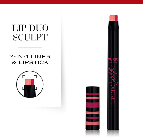 Bourjois Lip Duo Sculpt Lipstick 03 Grenade In - Afro Hair Boutique