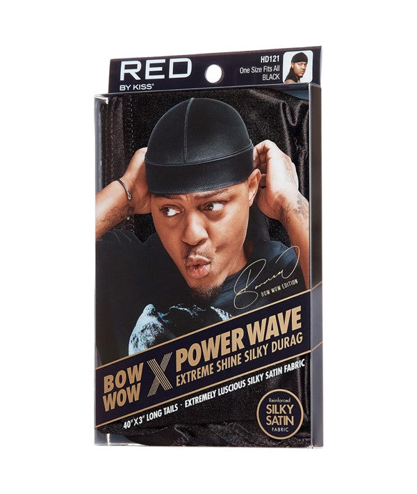 Red By Kiss  Bow Wow X Power Wave Extreme Shine Silky Durag HD121