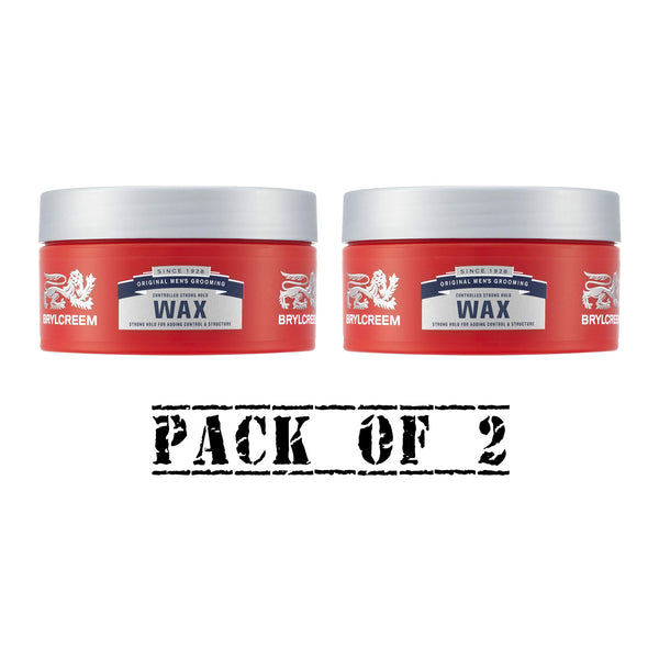 Brylcreem Styling Hair Wax Controlled Strong Hold 75ml - Choose Pack Size - Afro Hair Boutique