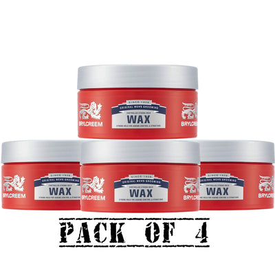 4x Brylcreem Styling Hair Wax Controlled Strong Hold 75ml