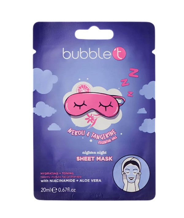 Bubble T Cosmetics  Neroli And Tangerine Nightea Night Sheet Mask