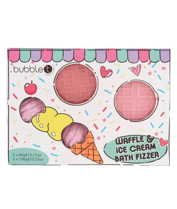 Bubble T Cosmetics Bubble T Waffle And Ice Cream Cartoon Bath Fizzer