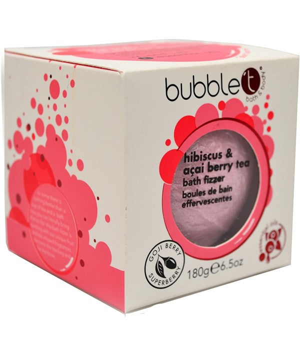 Bubble T Cosmetics Bubble T Hibiscus And Acai Berry Tea Bath Fizzer