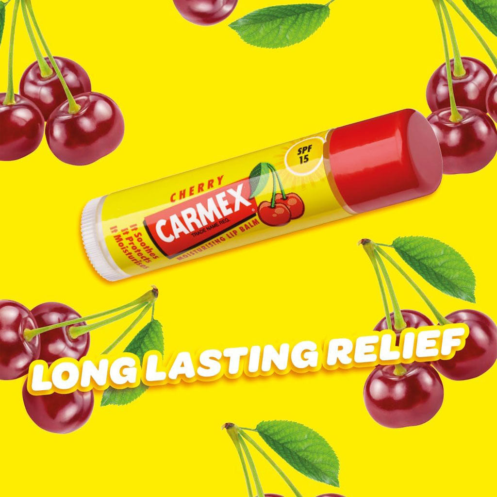 Carmex  Moisturising Lip Balm Twist Up Stick Cherry